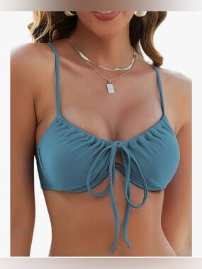 Zaful Women’s Underwire Bikini Top Push Up Bathing Suit Top Sz Medium